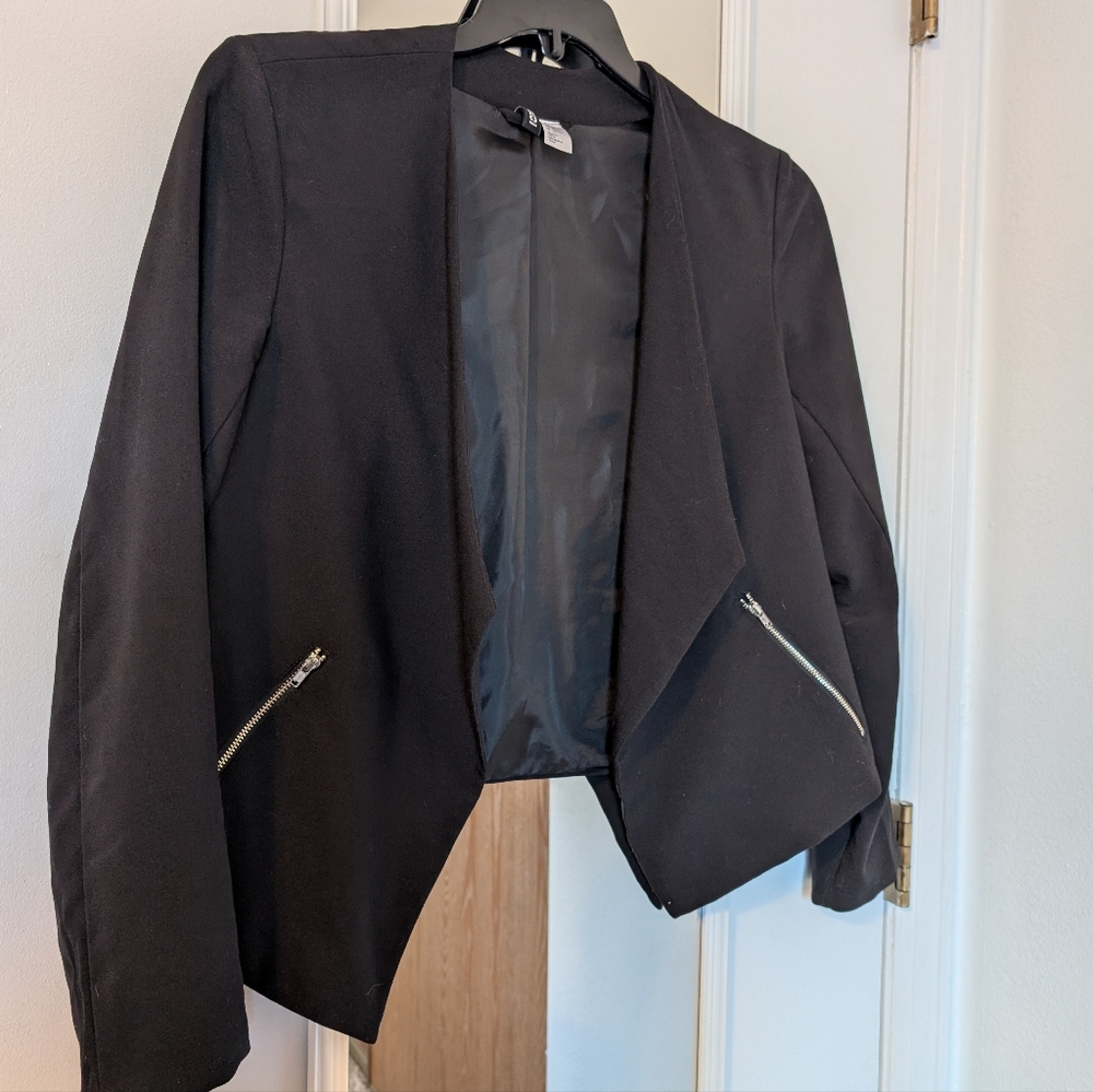 H&M cropped Blazer Size 12
